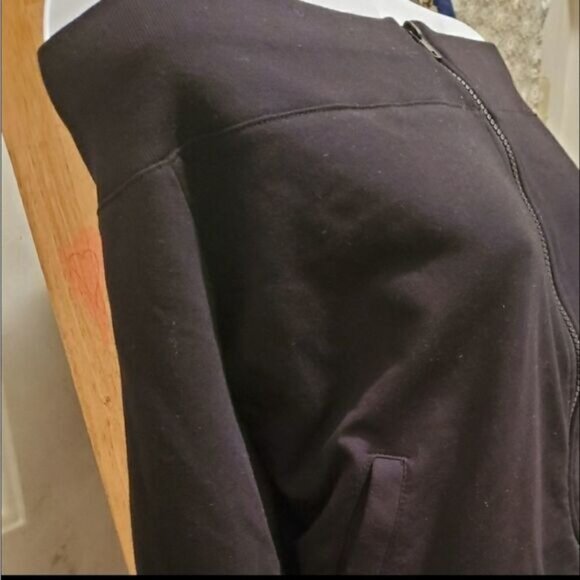 New York & Company Sweatshirt XLarge Off Shoulder Zip-Up Athleisure Streetwear - Picture 7 of 8